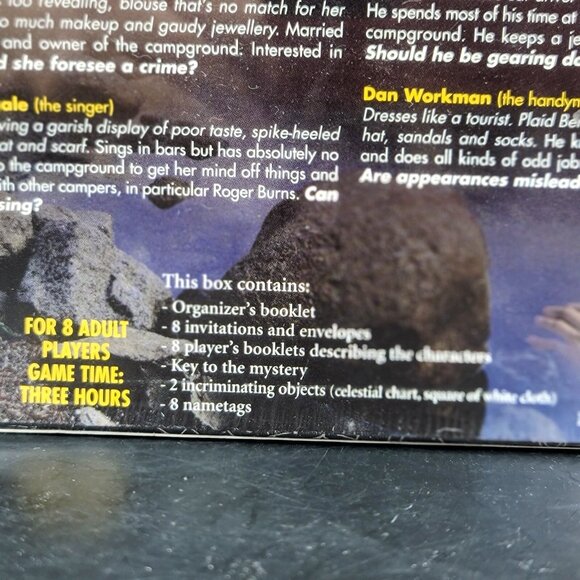 Deadly Vacation Suspense Party Game Drama & Investigation - New, Sealed - Picture 8 of 9